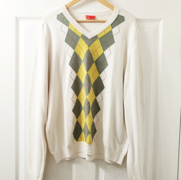 Pringle of Scotland Argyle Sweater SZ XL